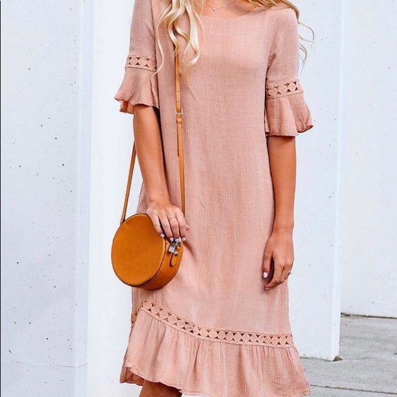 Hailey and Co. — size small— mauve with crochet/eyelet detail. - Picture 2 of 3